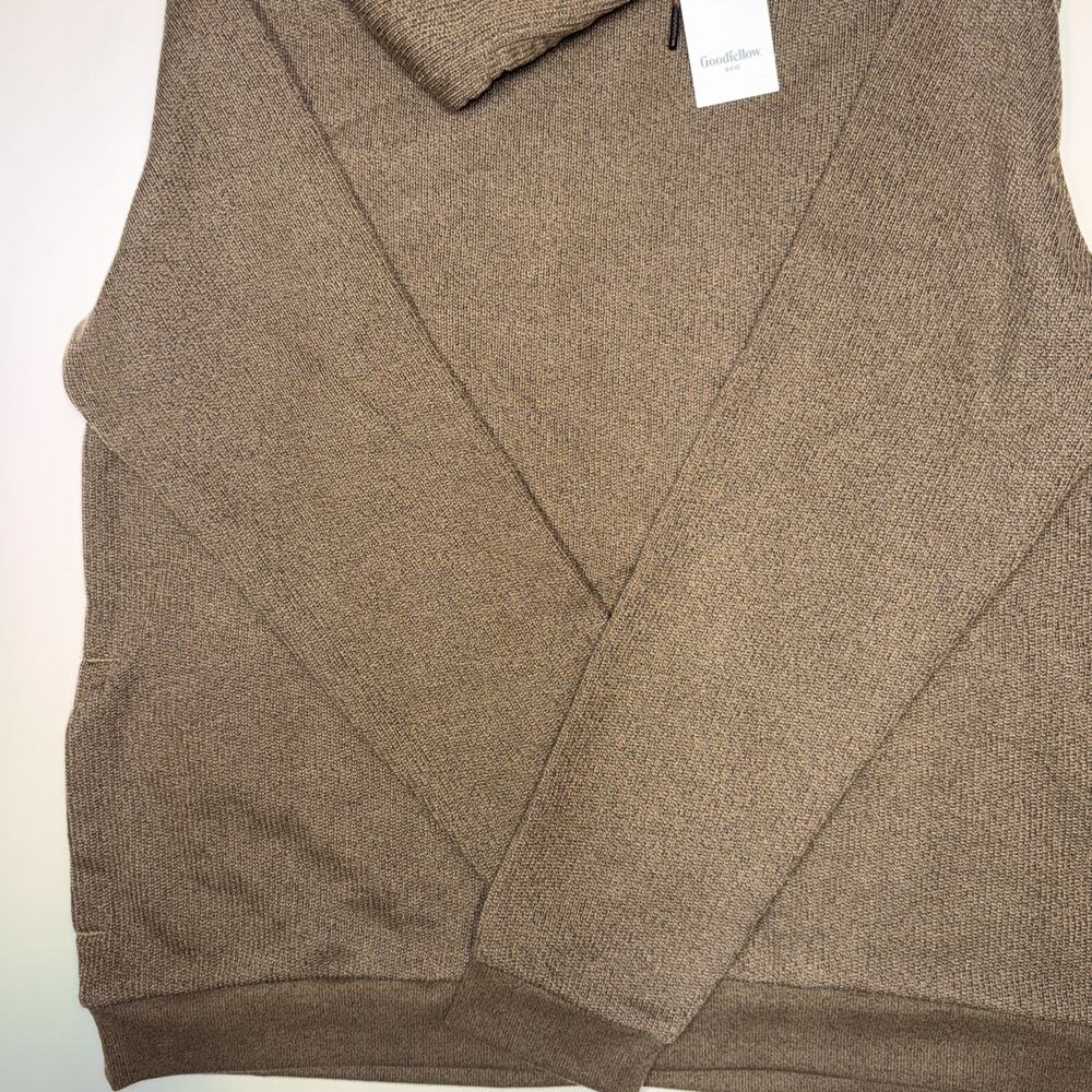 Goodfellow & Co Men’s Brown Cozy Knit Pullover Hoodie XL New With Tags - Picture 6 of 13